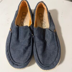 Hey Dude Kids Denim Blue Slip-On Loafers